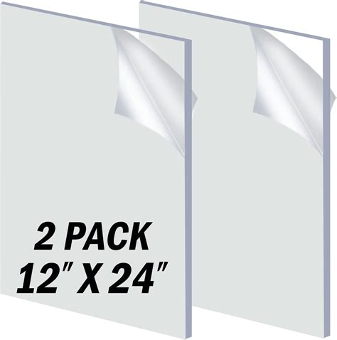 Amazon Clear Acrylic Plexiglass Sheet 1 4 Thick Cast 12 X 36