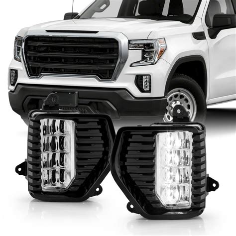 For 2019 2020 Gmc Sierra 1500 Denali Crew Cab Full Led Fog Lights Pair W Switch