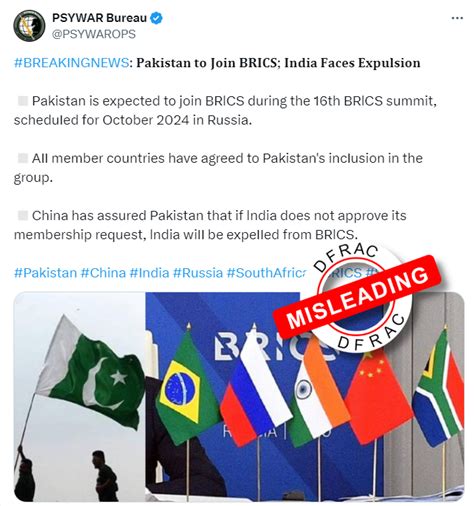 फैक्ट चेकः Brics में भारत और चीन को लेकर पाकिस्तानी यूजर्स का फेक दावा वायरल