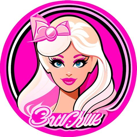 Ilustraci N Vectorial Del Logotipo De Barbie Vector Premium