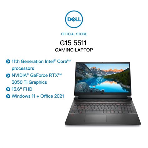 Laptop Gaming Dell G15 5511 I7 11800h16gb512gb156fhdrtx3050ti