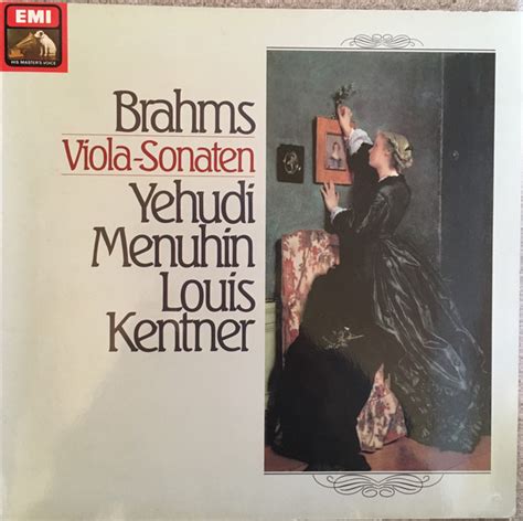 Viola Sonaten By Johannes Brahms Yehudi Menuhin Louis Kentner 1981