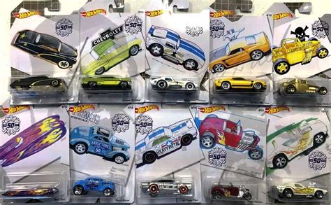 Hot Wheels Larry Wood 50 Set Completo 10 Minis Universo Hot Wheels