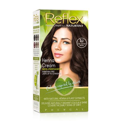 Naturtint Reflex Semi Permanent Henna Cream Dark Chestnut Brown