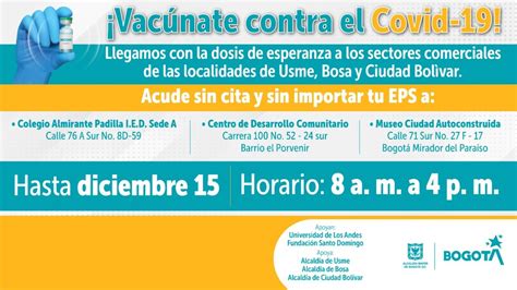 Puntos De Vacunaci N Contra Covid En Bogot Hoy De Noviembre