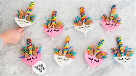 Make DIY Unicorn Valentines from Foam Hearts | The DIY Mommy