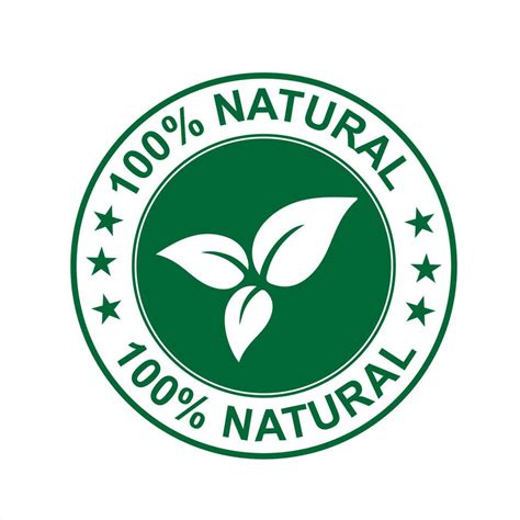 Vector Percent Natural Label Sticker Badge Vector Vector