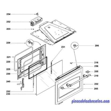 Charniere De Porte Assemblee Gauche Ou Droite Pour Four Sauter Fours