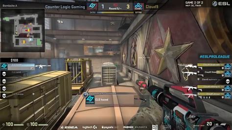 CS GO Cloud9 Vs CLG Train Map 2 ESL Pro League Season 4 NA Matchday 7