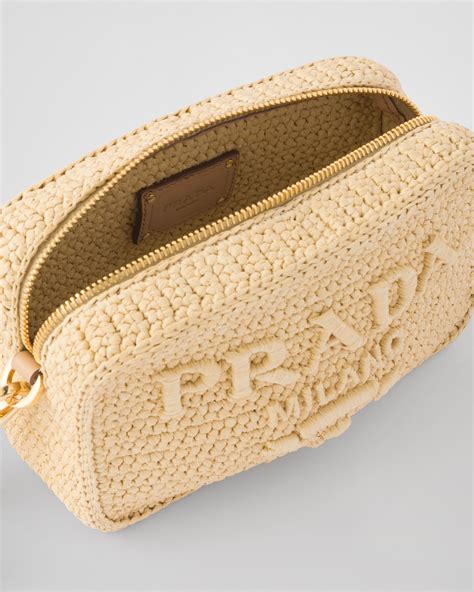 Natural Crochet Shoulder Bag Prada