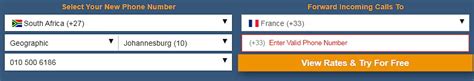 South Africa Virtual Phone Number Enables International Call Forwarding
