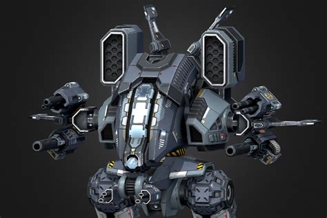 Falcon Battle Mech MK2 3D Robots Unity Asset Store