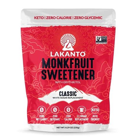 Lakanto Monk Fruit Sweetener Classic I Heart Keto Mart