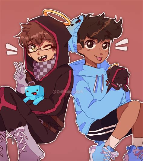 Pin By Rinrin Monkee On Minecraft And Mcyt Art Friend Cute Drawings