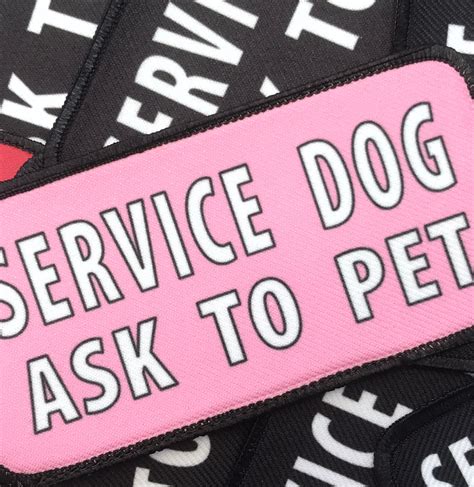 PTSD Service Dog Patches Large Small Dog Harness Vest Cape | Etsy