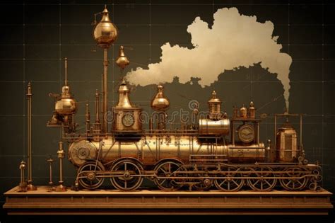 Steam Engine Model With Clocks A Detailed Representation Of