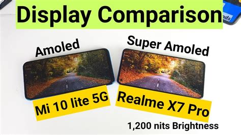 Realme X Pro Vs Mi Lite Display Comparison Indepth Review Youtube