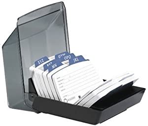 Amazon Rolodex Petite Covered Tray Card File With X