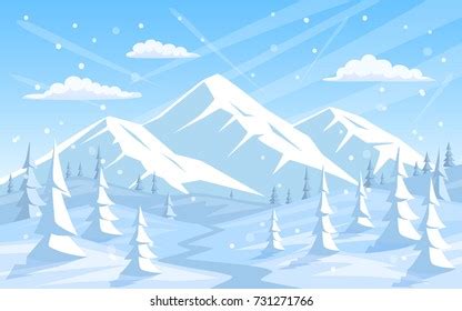 Different Mountain Ranges Silhouette Collection Set Stock Vector