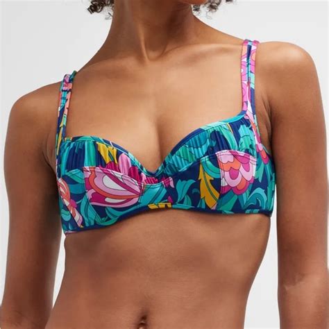 Trina Turk Swim Nwt Trina Turk India Garden Underwire Bikini Top