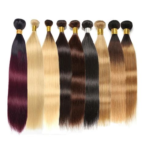 Tissages Brésiliens Droits 3 pcs Plusieurs Coloris Coiffures