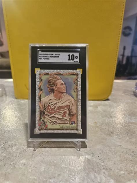 Gunnar Henderson Rc Allen Ginter Filigrana Pellicola Sgc Eur