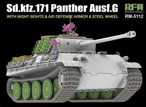 Rye Field Models German Panther Ausf G Tank W Air Defense Armor