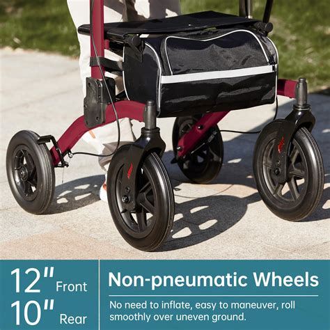 Mua Elenker All Terrain Upright Rollator Walker Stand Up Rolling