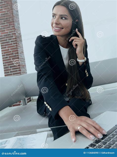 Closeup.the Woman Manager in the Office Stock Photo - Image of entrepreneur, executive: 113684090