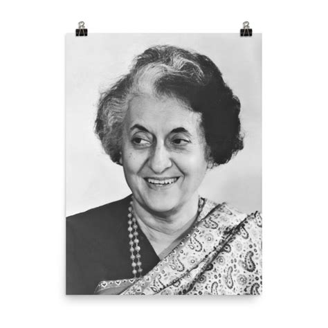 Indira Gandhi Official Portrait Poster Print - Etsy