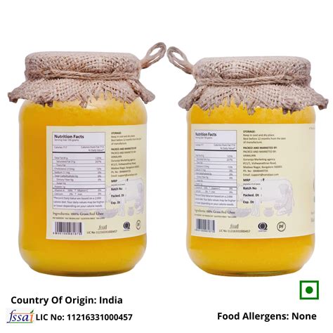 Vanalaya Organic A Desi Gir Cow Ghee From A Milk Prepared By