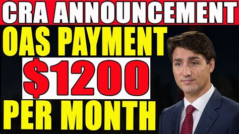 Cra Announcement Oas Payment Increase For Seniors Per Month