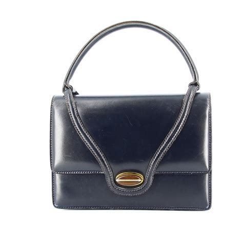 Gucci Navy Blue Leather Bag Ref 495135 Joli Closet