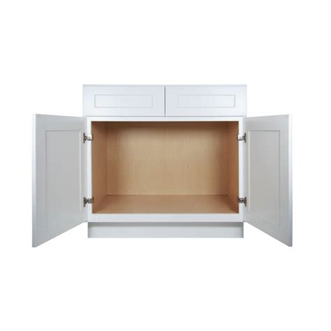 Homlux Lynzee 36 In W X 34 5 In H X 24 In D White Birch Sink Base Ready To Assemble Plywood