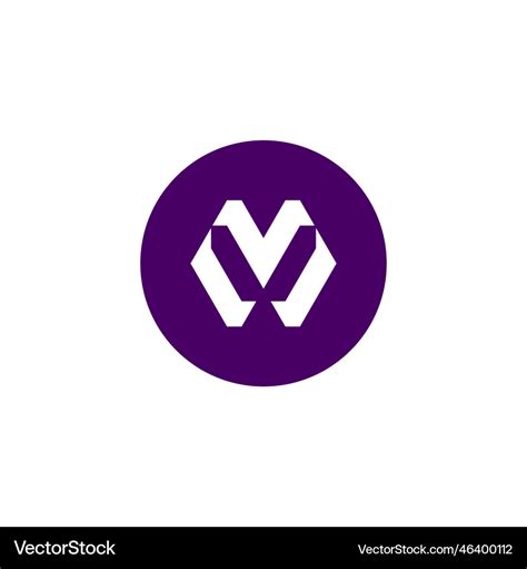 Abstract Letter M Logo Concept Royalty Free Vector Image