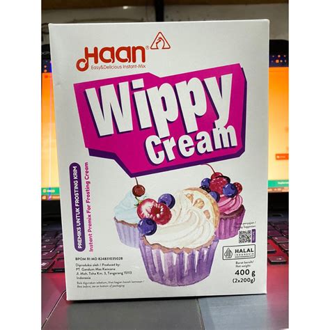 Jual Haan Wippy Cream Gr Whipped Cream Instant Topping Bubuk