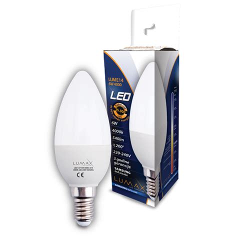 LED Sijalica E14 6W 4000 Lumax