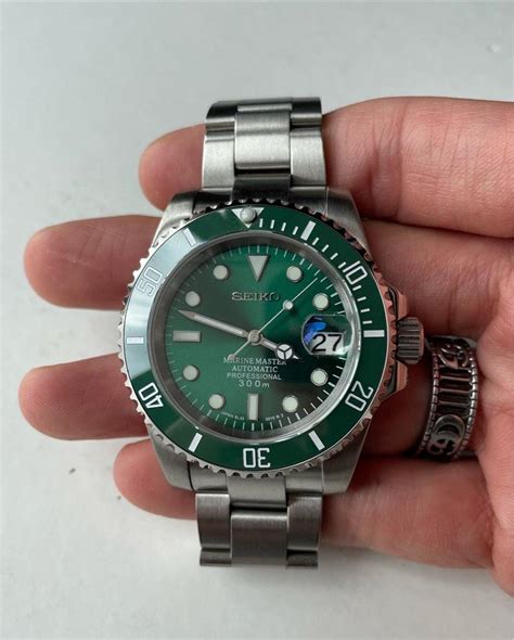 Custom Seiko Mod Hulk Submariner Men S Fashion Watches Accessories