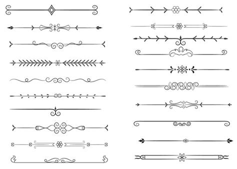 Divisor De P Ginas Y Elementos De Dise O Conjunto De Varios Divisores