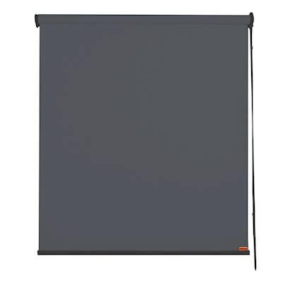 Persiana Malla Solar Enrollable Color Gris Oscuro X Cm The