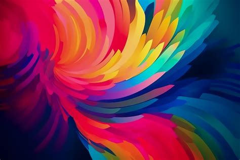 Premium Photo | A colorful background with a colorful peacock feather.