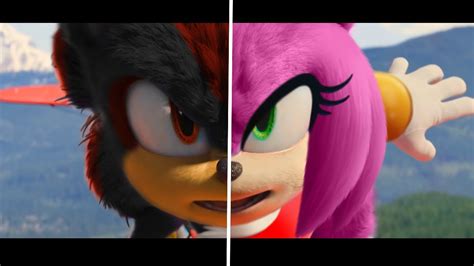 SONIC Movie 2 OLD Design VS NEW Design SHADOW VS AMY YouTube