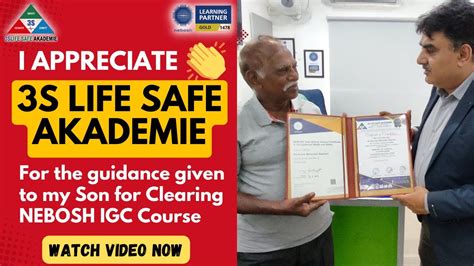 Nebosh Igc Success Story Our Learner Rajkumar Father S Gratitude And