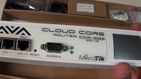 Unboxing Mikrotik Routerboard Ccr G S Em Youtube