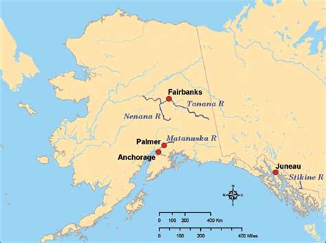 Rivers Of Alaska Map - Cities And Towns Map