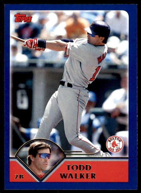 2003 TOPPS TRADED ROOKIES TODD WALKER BOSTON RED SOX T12 EBay