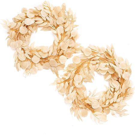 Amazon Ling S Moment Eucalyptus Garland For Table Ft Beige