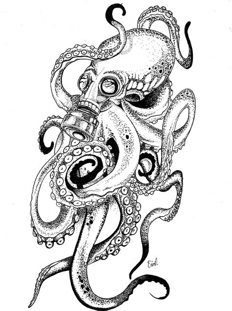 Kraken Drawing | Free download on ClipArtMag