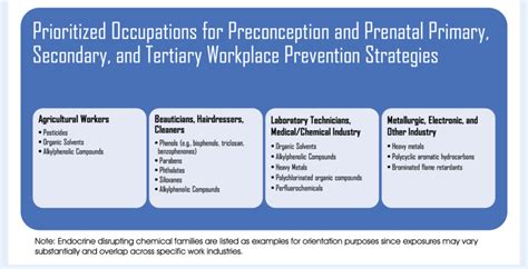 Prioritized Occupations And Their Exposure To Endocrine Disrupting