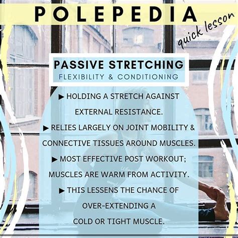 PolePedia Quick Lesson: Passive Stretching _________ "Passive ...